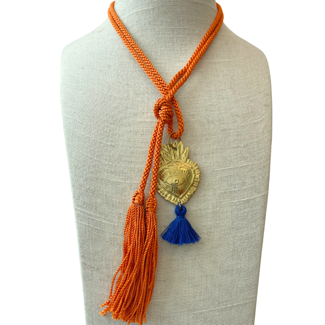 Arancio "Ti regalo il mio cuore" Amulet Necklace