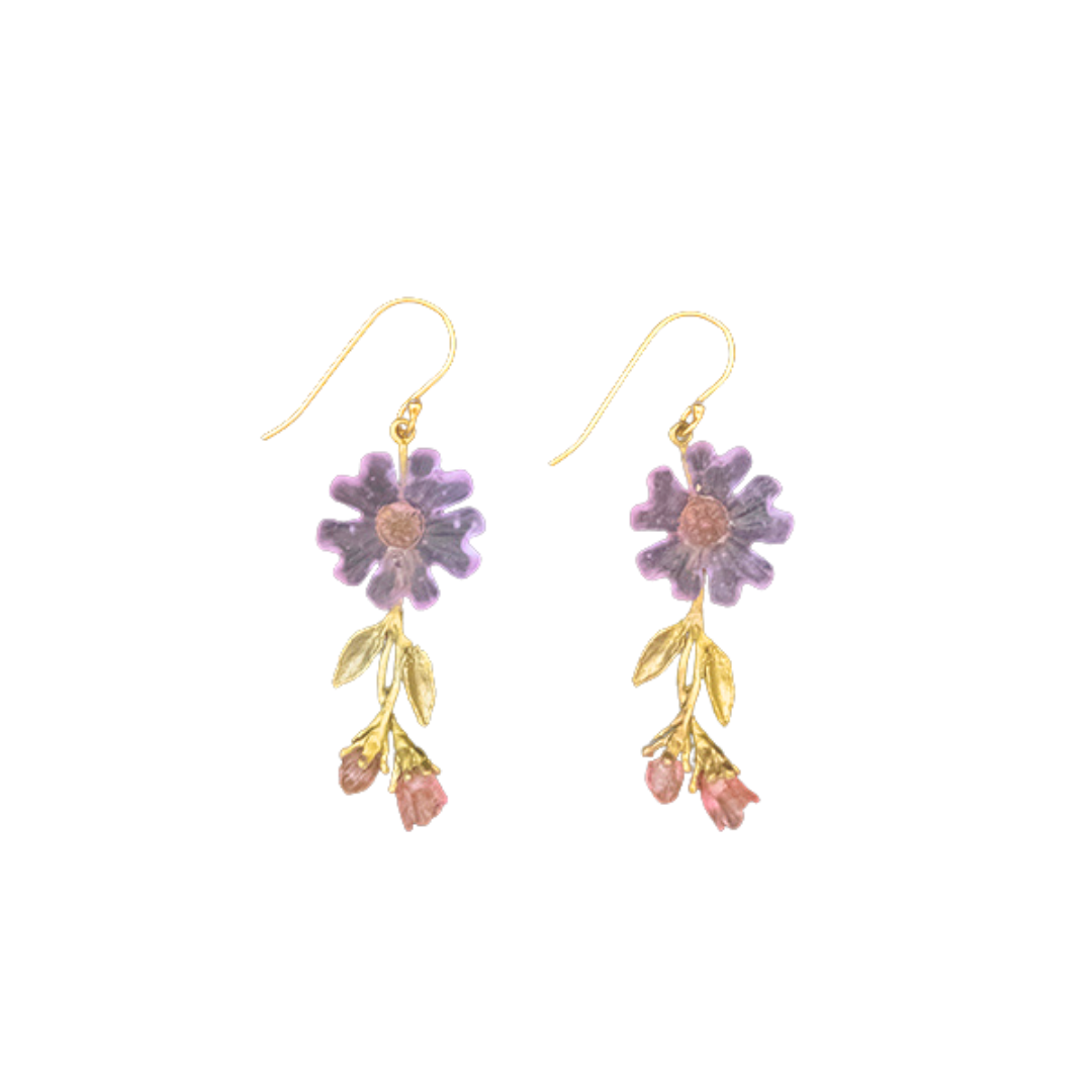 Phlox Wire Double Drop Earrings