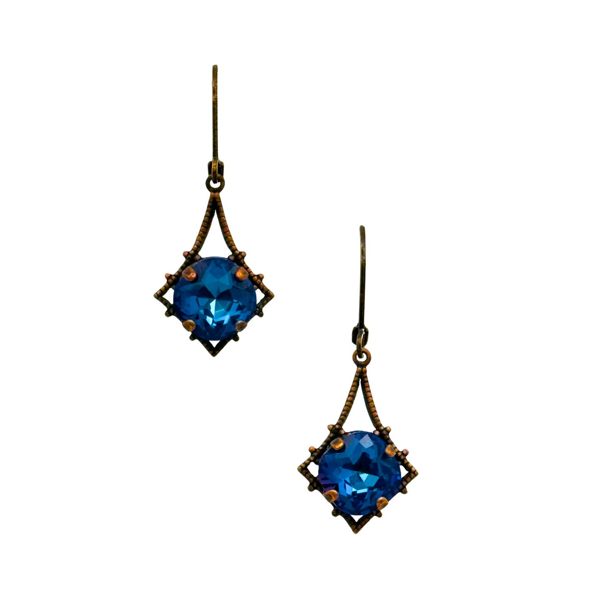 Bermuda Blue Crystal Earrings