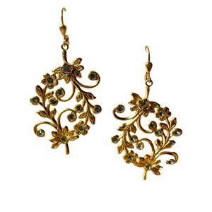 Gold Double Branch Earrings