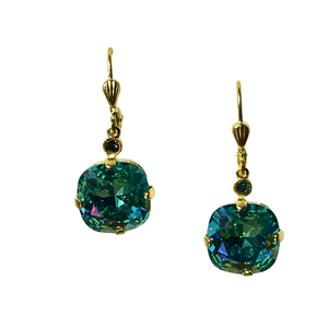 Smokey Sapphire Crystal Earrings