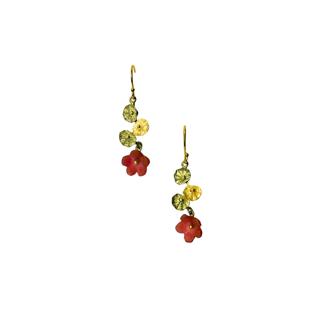 Nasturtium Single Drop Earrings