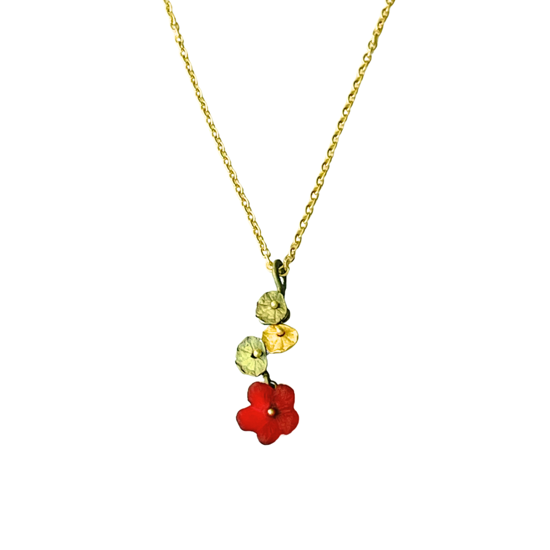 Nasturtium Pendant Necklace