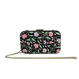 Velvet Beaded Clutch