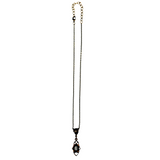 Vintage Jet Black Crystal Necklace