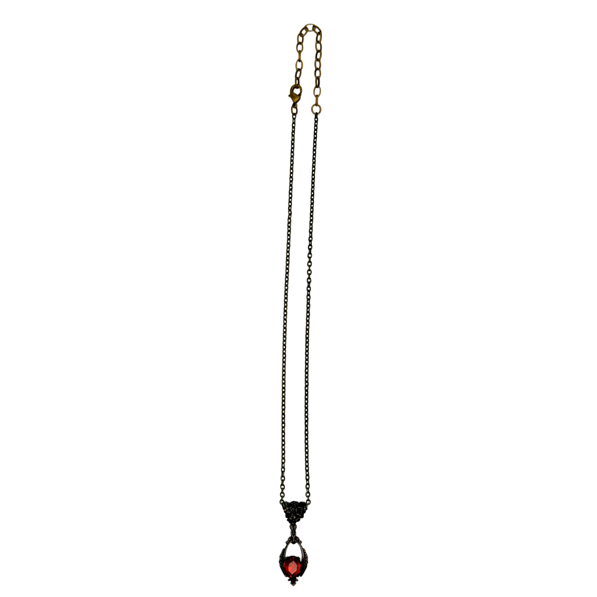 Warm Cognac Crystal Necklace