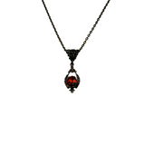 Warm Cognac Crystal Necklace