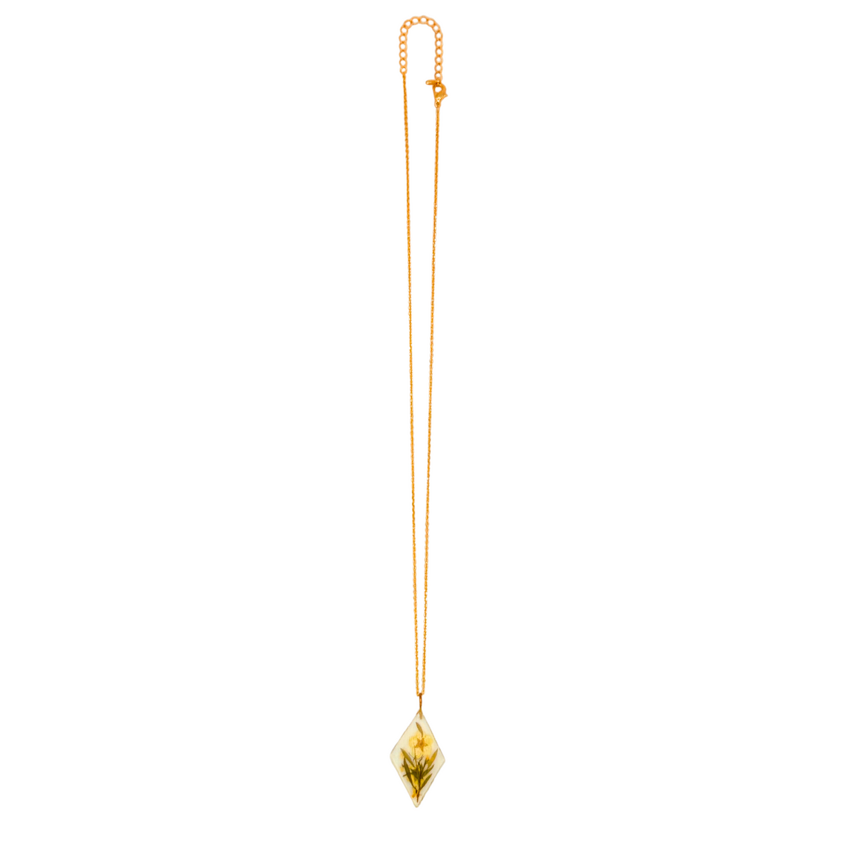 Yellow Poppies Diamond Necklace