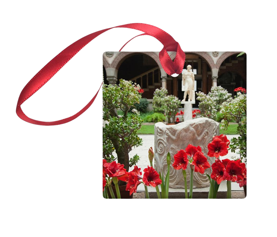 2024 Courtyard Holiday Garden Porcelain Ornament