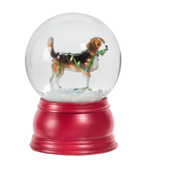 Holiday Beagle Snow Globe