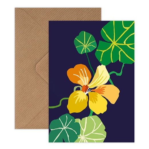 Nasturtiums Mini Greeting Card