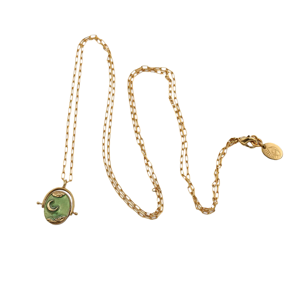 Sacha Pivot Moon Necklace