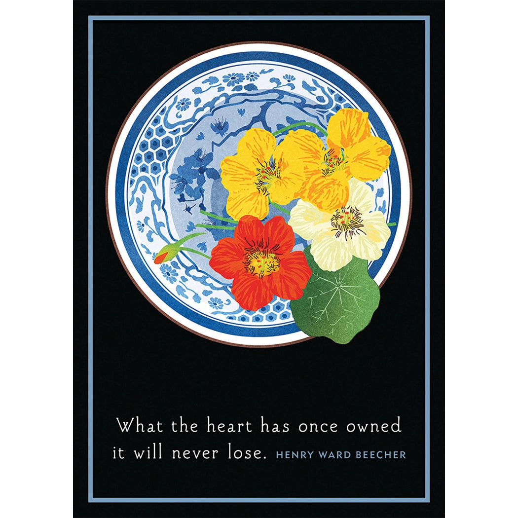 Nasturtiums Bowl Sympathy Card