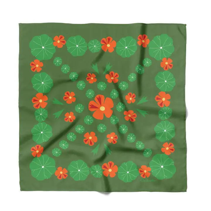 Nasturtium Garden Bandana