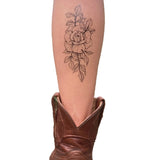 Rose Blossom Temporary Tattoo