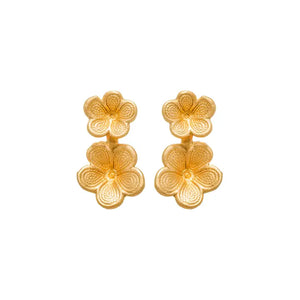Gold Osaka Stud Earrings