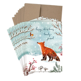 Fox & Bird Boxed Holiday Cards