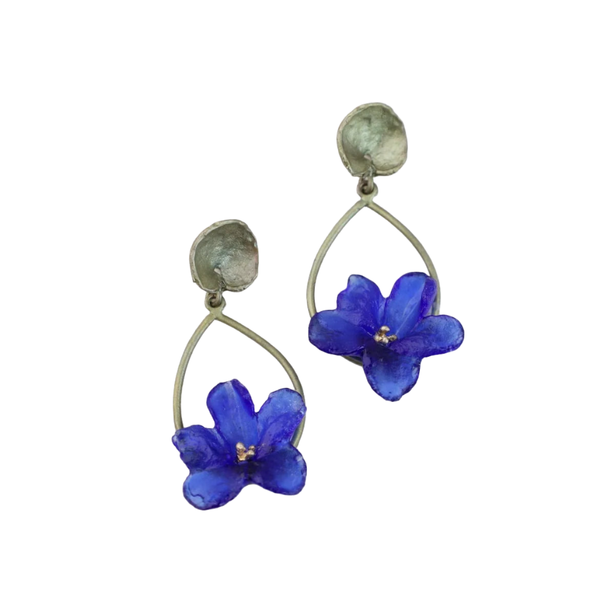 Wild Violet Hoop Earrings