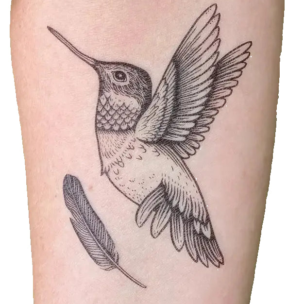 Hummingbird Temporary Tattoo