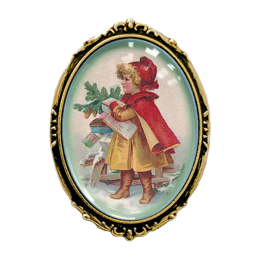 Victorian Holiday Brooch