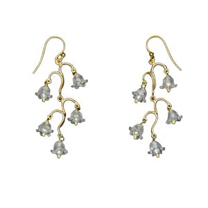 Lily of the Valley Long Drop Earrings