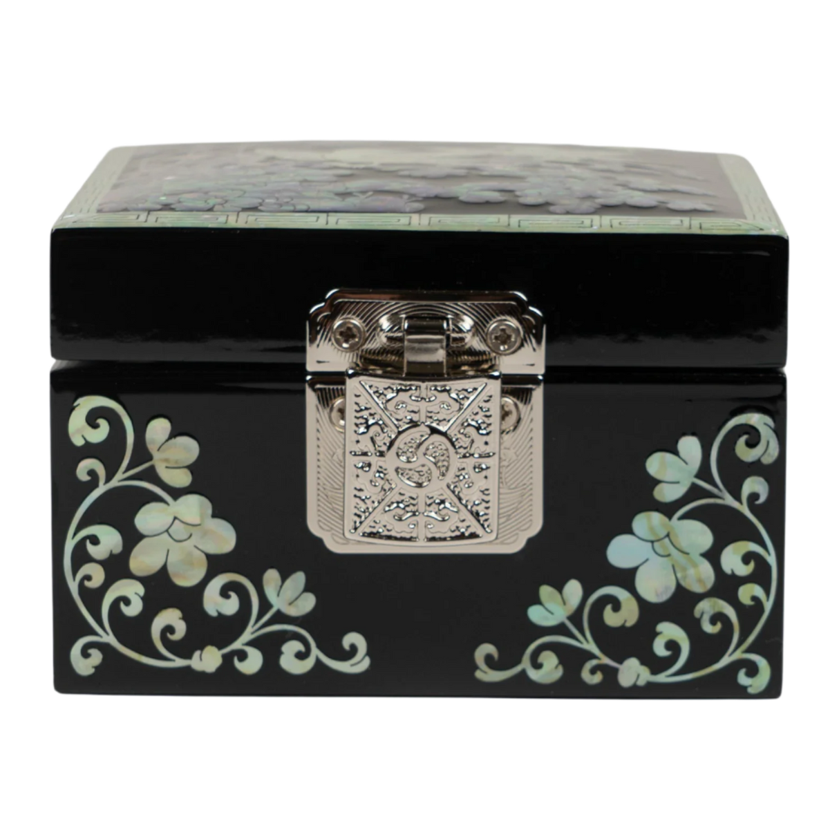 Mini Birds on a Plum Blossom Jewelry Box