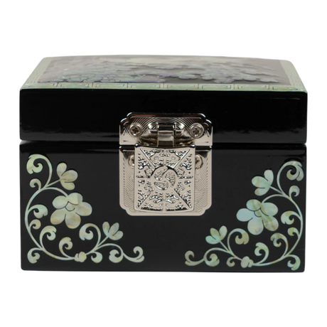 Mini Birds on a Plum Blossom Jewelry Box