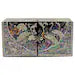 Cranes Amongst Flowers Mother of Pearl Inlaid Cube Jewelry Box