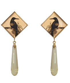 Junglebird & Citrine Earrings