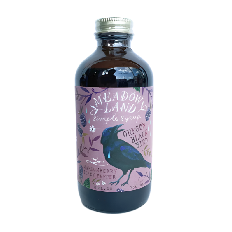 Oregon Black Bird Marionberry Simple Syrup