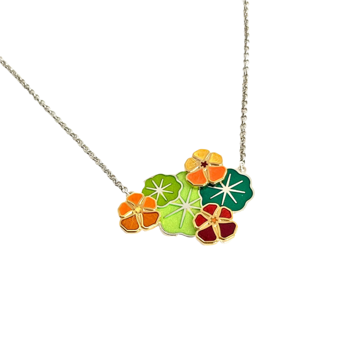 Nasturtium Bunch Necklace