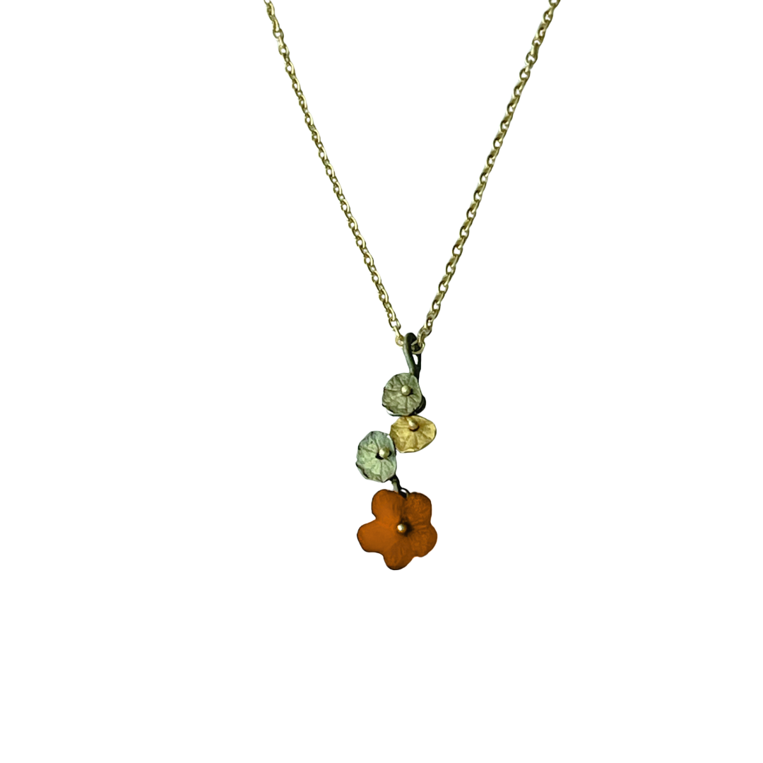 Nasturtium Pendant Necklace