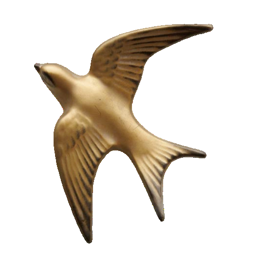 Golden Swallow Wall Decor