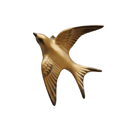 Golden Swallow Wall Decor