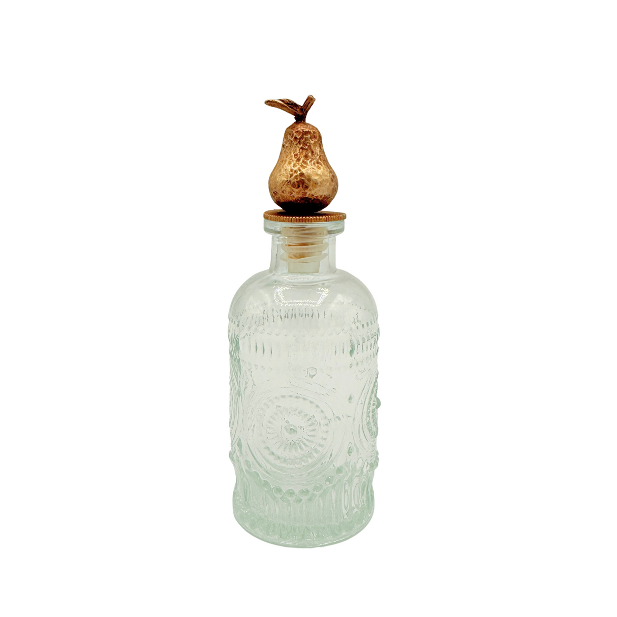 Pear Stoppered Glass Bottle