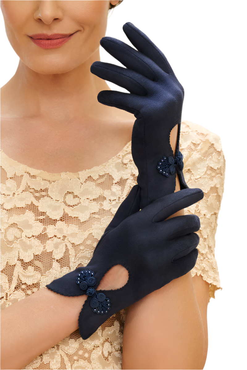 Navy Suki Gloves