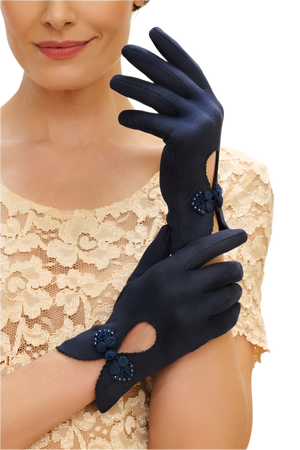 Navy Suki Gloves