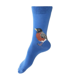 Blue Robin Socks