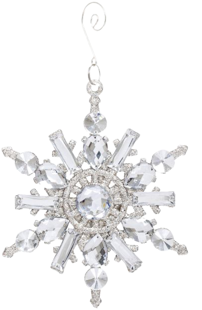 Jeweled Frosty Snowflake