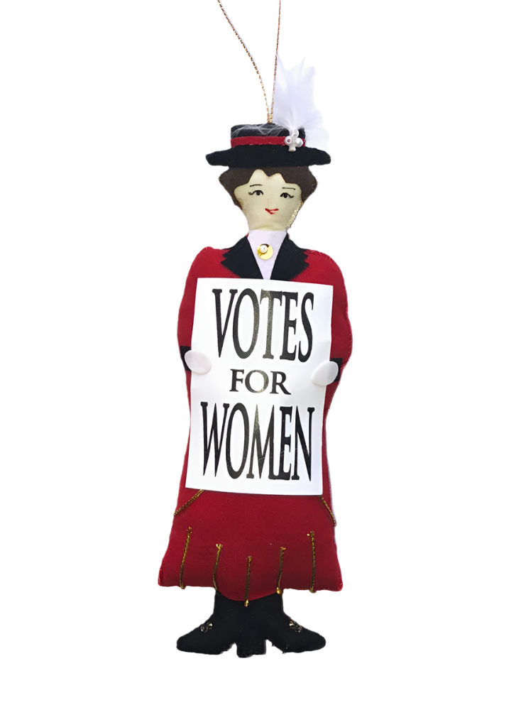 Barbara the Suffragette Ornament