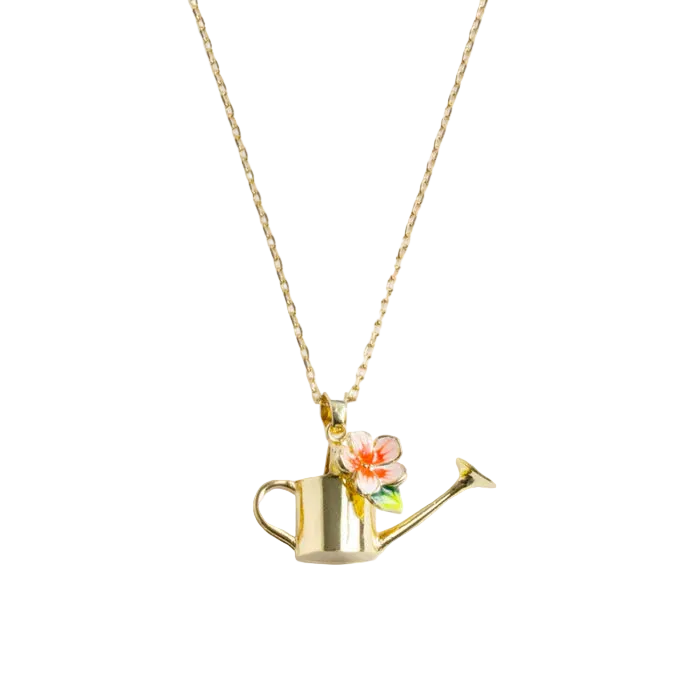 Watering Can Pendant Necklace