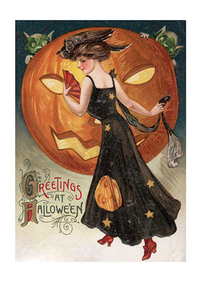 Halloween Lady Print