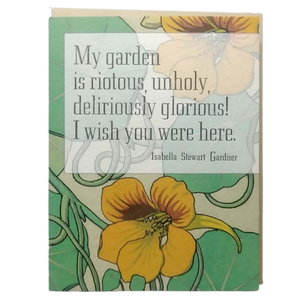 "My Garden Is" Card