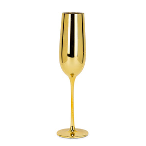 Gold Glass Champagne Flute