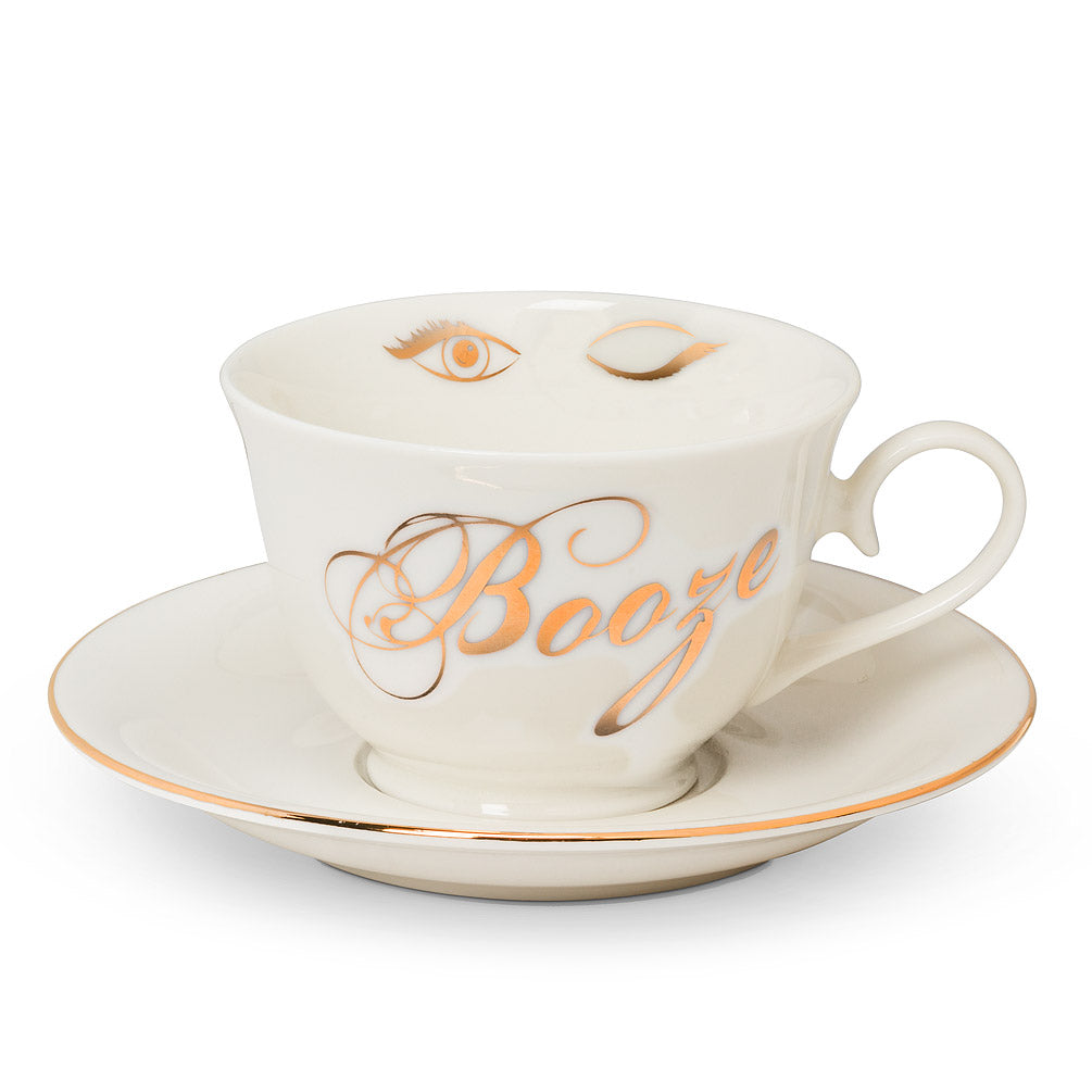 Booze Cup & Saucer Set