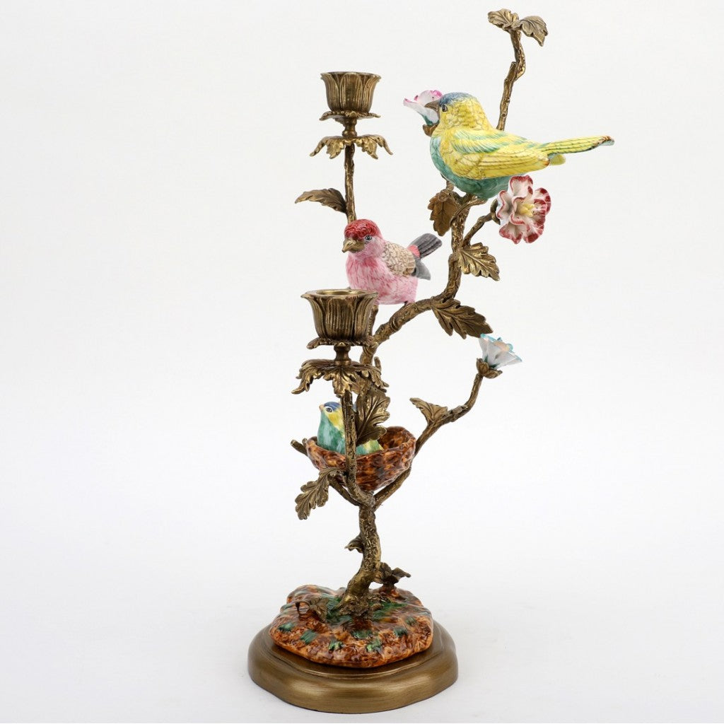 Bird's Nest Candlestick Stand