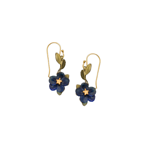 Blue Violet Wire Earrings