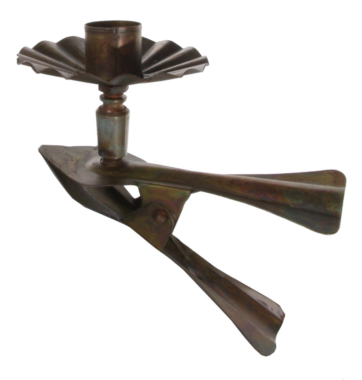 Clip-on Brass Candlestick Holder