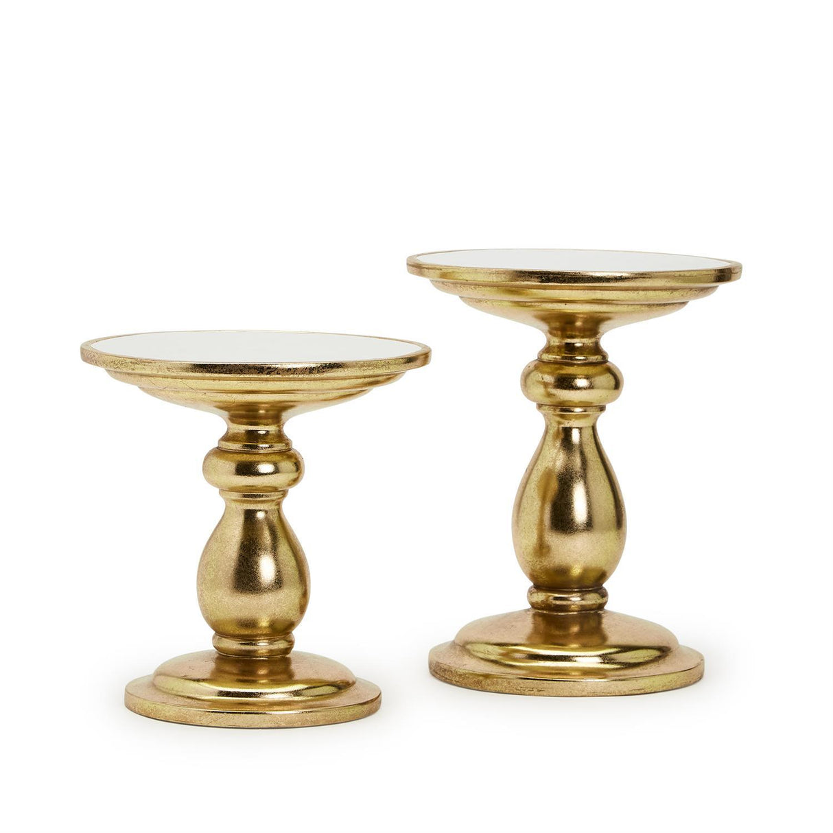 Gold Mirror Pedestal