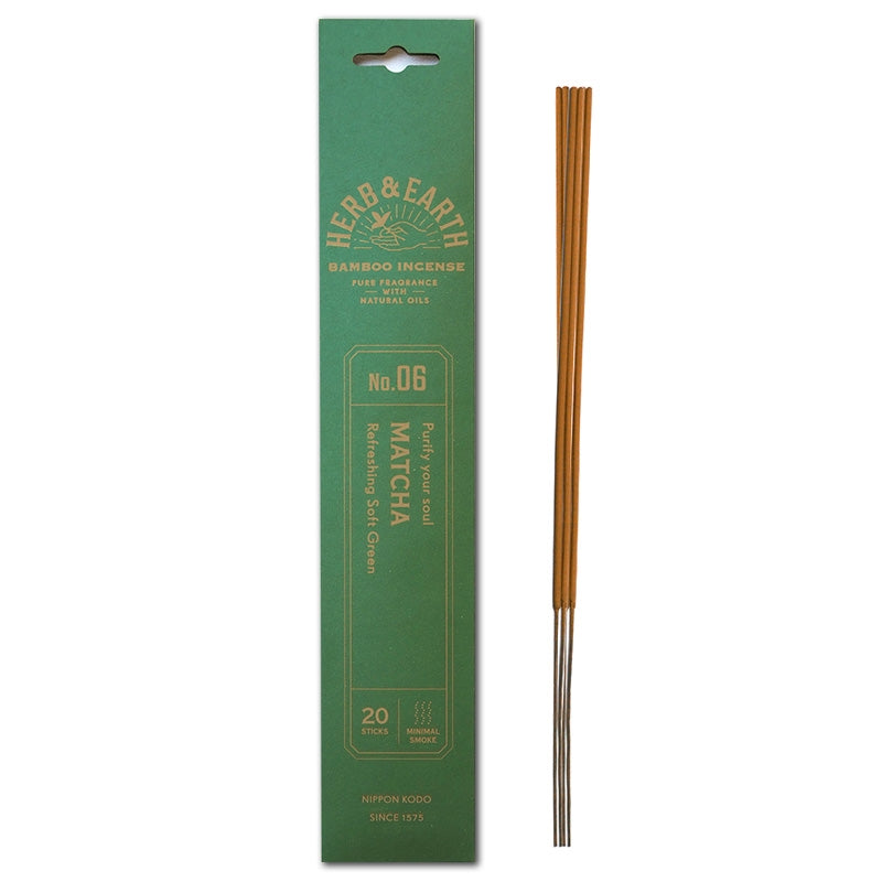 Matcha Bamboo Incense Pack